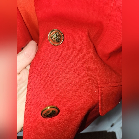 Vintage Women's Red Pendleton Wool Blazer Size 10 - Picture 4 of 8